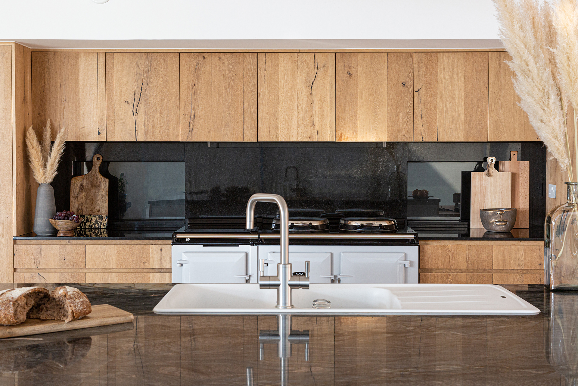 rustic oak kitchen